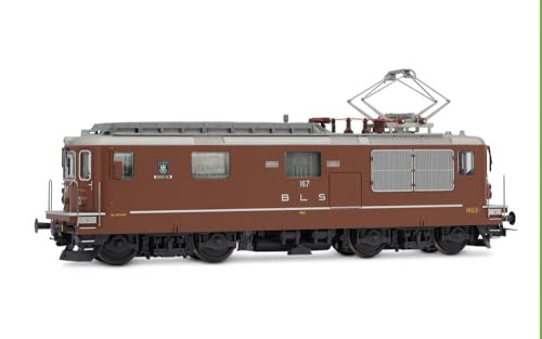 Rivarossi HR2958S BLS, Re 4/4 167 „Ausserberg“ kurz mit Fahrerfigur, BLS-Jubiläum, Folge. IV-V, mit DCC-Sound-Decoder. Elektrolokomotive von Rivarossi