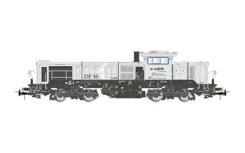 Rivarossi HR2969S FS Mercitalia SundT, Diesellokomotive Vossloh DE 18, graue Lackierung, Ep. VI, mit DCC-Sounddecoder, Diesellokomotive von Rivarossi