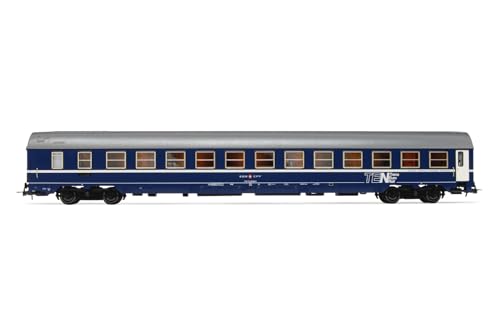 Rivarossi HR4334 Schlafwagen MU 64 WMD der SBB mit großen Schürzen, Ten-Lackierung mit Modell RailwayRolling Stock-Coaches von Rivarossi