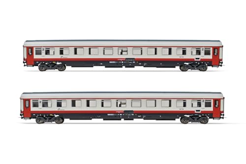 Rivarossi HR4355 FS 2-Einheiten-Paket UIC-Z1 umgebautes Frecciabianca-Lebermodell der 2. Klasse Eisenbahnfahrzeuge – Reisebusse von Rivarossi
