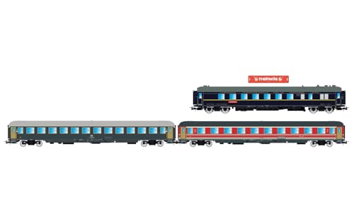 Rivarossi HR4361 FS, 3er-Pack „Alpen-Express“ 1/2, WR CIWL 1925T UIC-Vorräume + UIC-X 1. Klasse rot/grau + UIC-X 2. Klasse grau, Ep. IVb-Reisezugwagen Rivarossi HR4361 FS, 3er-Pack „Alpen-Express“ 1/2, WR CIWL 1925T UIC-Vorräume + UIC-X 1. Klasse rot/grau + UIC-X 2. Klasse grau, Ep. IVb-Reisezugwagen von Rivarossi