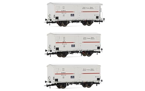 Rivarossi HR6561 FS 3-Einheiten-Pack Kühlwagen Hgb 2-achsig 2 ohne Modell Eisenbahnfahrzeuge – Waggons von Rivarossi