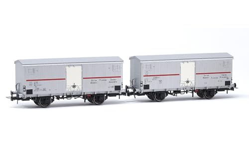 Rivarossi HR6604 FS 2-Einheiten-Kühlwagen Ifms 2-Achser ohne BH Rollmaterial-Waggons, grau von Rivarossi