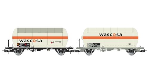 Rivarossi HR6622 SBB, 2-teiliges Set 2-achsiger Gaskesselwagen WASCOSA, epV Güterwagen von Rivarossi