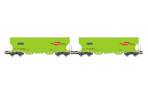 Rivarossi HR6674 GATX, 2-Einheiten-Pack 4-achsige runde Silowagen, neongrüne Lackierung, Rail Cargo Group, ep. VI für Erwachsene, ab 14 Jahren, Modelleisenbahnsammler Rivarossi HR6674 GATX, 2-Einheiten-Pack 4-achsige runde Silowagen, neongrüne Lackierung, Rail Cargo Group, ep. VI für Erwachsene, ab 14 Jahren, Modelleisenbahnsammler von Rivarossi