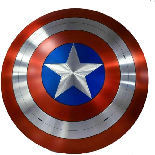 Riyex Vintage Iron Shield - Der Falke und der Wintersoldat Schild - Metall Replik Halloween Mittelalter Rüstung Cosplay Schild Larp Kampfschild von Riyex