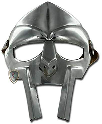 Rj.Artis MF Doom Gladiator-Maske Mad-Bösewicht 18 g Mild Steel Face Armour Replik Mittelalterliche handgeschmiedete SCA-LARP-Helm-römische Rüstung Doom-Maske Rj.Artis MF Doom Gladiator-Maske Mad-Bösewicht 18 g Mild Steel Face Armour Replik Mittelalterliche handgeschmiedete SCA-LARP-Helm-römische Rüstung Doom-Maske von Rj.Artis