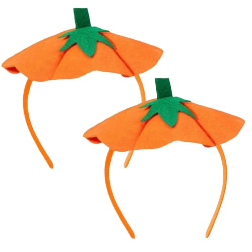 RmKbe 2 Stück Halloween Kürbis Stirnband Orange Kürbis Kopfschmuck Kürbis Blatt Stirnband Party Kostüm Haarschmuck für Cosplay Kostüm RmKbe 2 Stück Halloween Kürbis Stirnband Orange Kürbis Kopfschmuck Kürbis Blatt Stirnband Party Kostüm Haarschmuck für Cosplay Kostüm von RmKbe