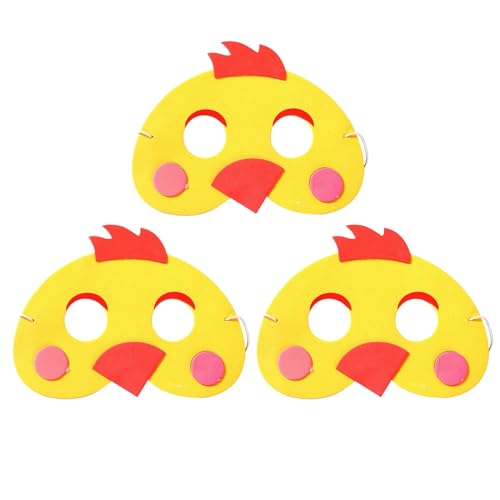 RmKbe 3 Stück Osterküken Schaumstoffmasken Maskenmasken Osterparty Tiere Gesichtsmasken Kinder Verkleidungszubehör für Ostern RmKbe 3 Stück Osterküken Schaumstoffmasken Maskenmasken Osterparty Tiere Gesichtsmasken Kinder Verkleidungszubehör für Ostern von RmKbe