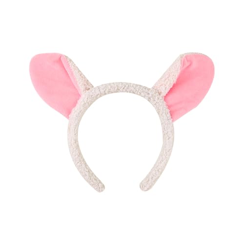RmKbe Schafsohren Stirnband Tier Stirnbänder Lammohren Stirnband Weiß und Rosa Lamm Tier Kostüm Cosplay Zubehör für Halloween RmKbe Schafsohren Stirnband Tier Stirnbänder Lammohren Stirnband Weiß und Rosa Lamm Tier Kostüm Cosplay Zubehör für Halloween von RmKbe