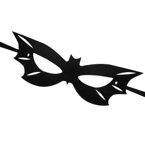 RmKbe Schwarze Augenmaske Fledermausmasken Maskenball Masken Gothic Vampir Fledermaus Maske Halbgesichtsmaske für Halloween Karneval Party von RmKbe