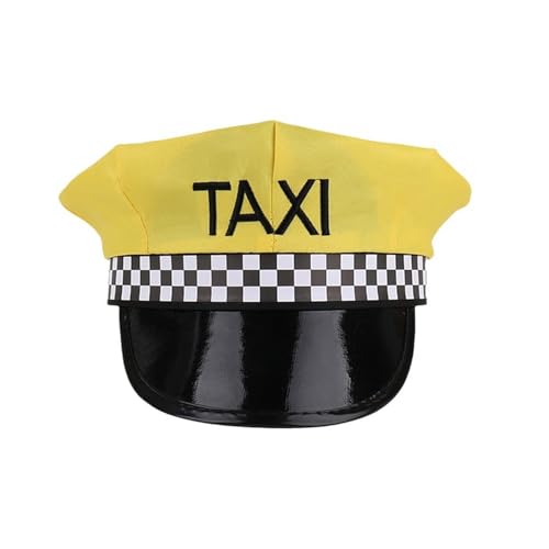 RmKbe Taxihut Gelb Taxi Fahrer Hüte Fahrer Neuheit Hut Chauffeur Hüte Halloween Cosplay Kostüm Zubehör für Erwachsene RmKbe Taxihut Gelb Taxi Fahrer Hüte Fahrer Neuheit Hut Chauffeur Hüte Halloween Cosplay Kostüm Zubehör für Erwachsene von RmKbe