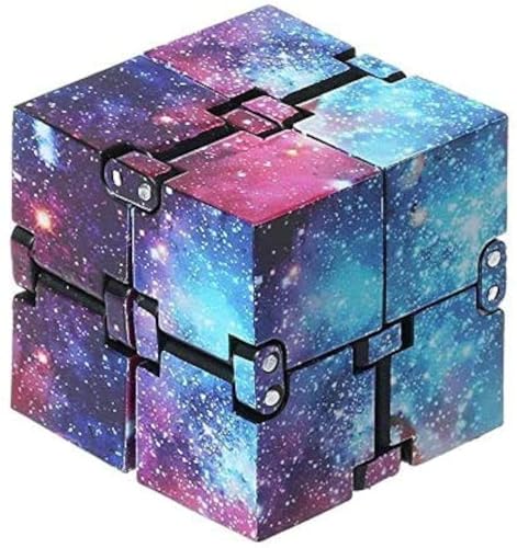 Infinity Cube,Kunststoff Zauberwürfel PVC Mini Finger Unendlicher Würfel Handlich Zappeln Spiel für Kinder Erwachsene Tötungszeit ADD ADHS Angststörung von Rmeet