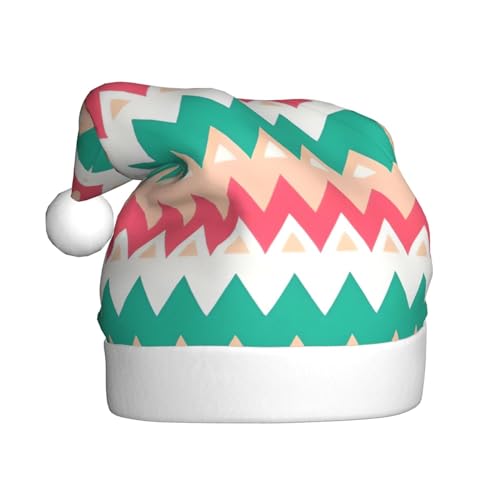 Farbkurve Ripple Chart Modische klassische Weihnachtsmannmütze aus weichem und warmem Stoff personalisiertes Musterdesign fügt Ihrem Urlaub eine warme Atmosphäre hinzu von RoMuKa
