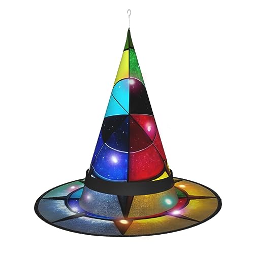 RoMuKa Shine In All Directions Dazzling Led Witch Hat Be The Center Of Your Halloween Party Halloween Pointed Hat Hat Halloween Decorative Hat Led Glowing Hat von RoMuKa