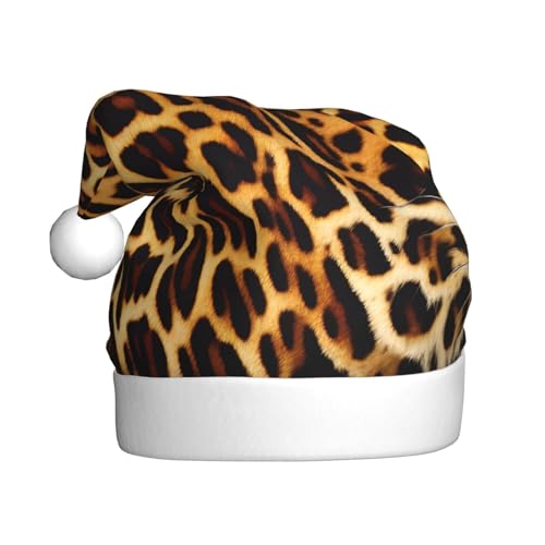 RoMuKa Streifen auf Leoparden modische klassische Weihnachtsmütze aus weichem und warmem Stoff, personalisiertes Musterdesign verleiht Ihrem Urlaub eine warme Atmosphäre von RoMuKa