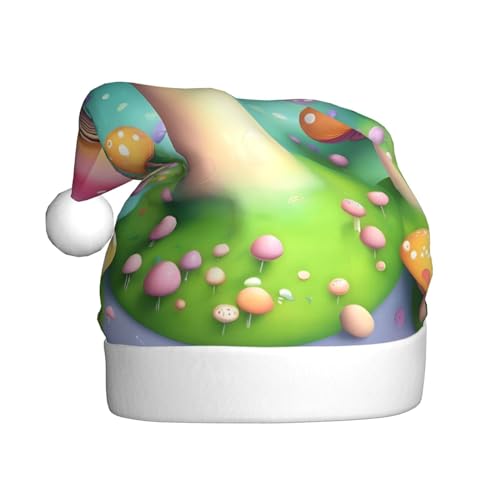 RoMuKa Wunderbare kleine Pilze modische klassische Weihnachtsmütze aus weichem und warmem Stoff, personalisiertes Musterdesign verleiht Ihrem Urlaub eine warme Atmosphäre von RoMuKa