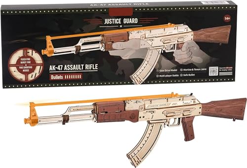 ROWOOD 3D Puzzle Holz AK47 Modellbau, DIY Spielzeug Gewehr, Holzpuzzle Modellbausatz Bastelsets Geschenk für Erwachsene und Junge von ROKR