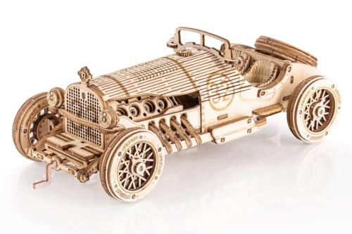 RoWood 3D Puzzle Rennwagen Modellbau Auto aus Holz - DIY Holzpuzzle Modellbausatz Basteln für Erwachsene und Kinder - Geschenke für Männer und Frauen von RoWood