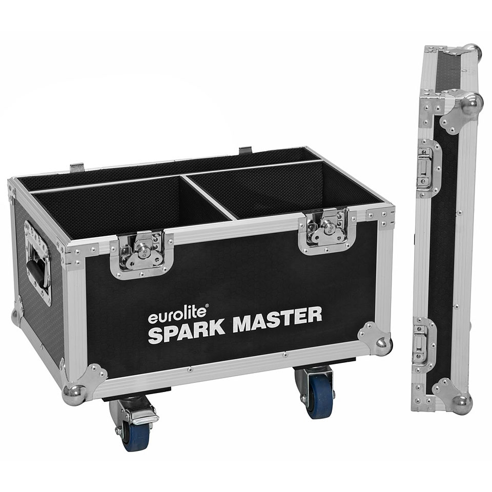 Roadinger Flightcase 2x Spark Master with wheels Lichtcase von Roadinger