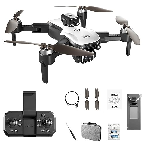 Drohne mit Kamera für Erwachsene und Kinder, faltbarer ferngesteuerter Quadrocopter mit 6K-HD-FPV-Kamera, Faserkörper, automatische Rückkehr, Follow Me, Spielzeuggeschenke für Kinder, Erwachs 6K von Roadoor
