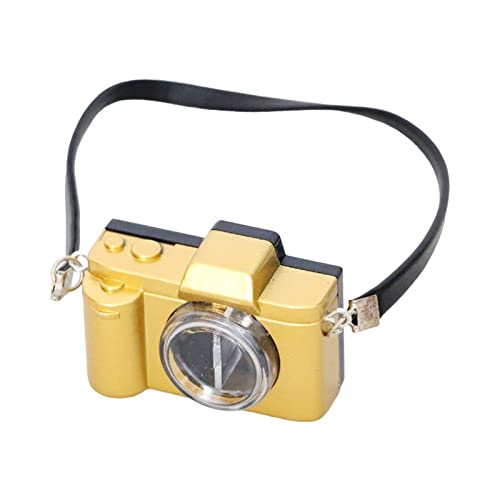 Miniatur-Retro-Kamera, 1:12 Puppenhausmöbel Rollenspiel-Miniaturkamera-Modell für Mikrolandschaft Golden S Miniatur-Retro-Kamera, 1:12 Puppenhausmöbel Rollenspiel-Miniaturkamera-Modell für Mikrolandschaft Golden S von Roadoor