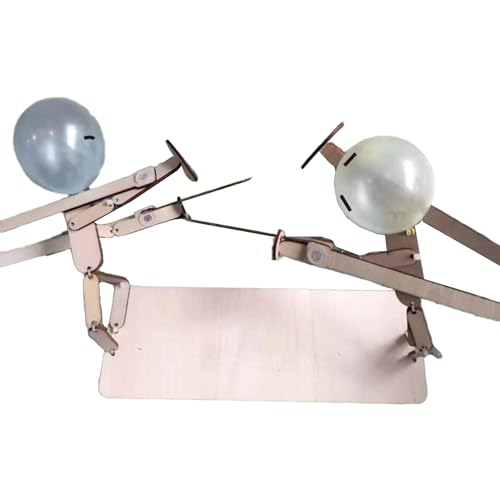 Roadoor Ballon-Bambusmann-Kampfspiel, handgefertigte hölzerne Fechtpuppen, rasantes interaktives Spielzeug für 2 Spieler Nur 100xBalloons von Roadoor