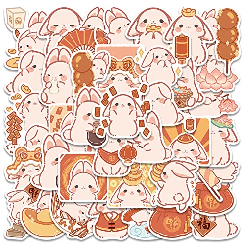 Roadoor Niedliche Kaninchen-Aufkleber, 40 Stück, wasserdichte Vinyl-Aufkleber, Cartoon-Animei-Häschen, Aufkleber für Wasserflaschen, Laptop, Skateboard, Gepäck, Fahrrad Kaninchen 4-8cm Roadoor Niedliche Kaninchen-Aufkleber, 40 Stück, wasserdichte Vinyl-Aufkleber, Cartoon-Animei-Häschen, Aufkleber für Wasserflaschen, Laptop, Skateboard, Gepäck, Fahrrad Kaninchen 4-8cm von Roadoor