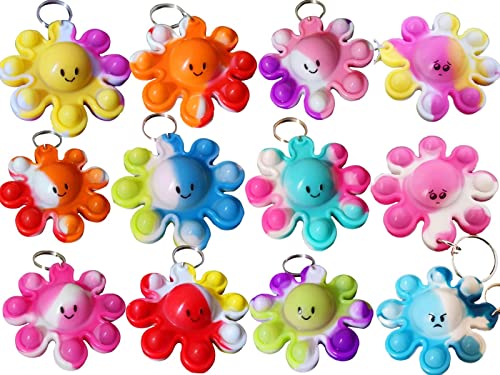 Octopus-Rucksack, Schlüsselanhänger, Mini-Pop-Fidget-Geschenk für Studenten, Geschenk und Oktopus-Partygeschenke, für Studenten, 30 Stück von Roaqua