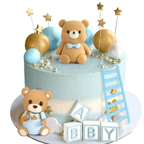 Blauer Bär Kuchendekoration Blau Gold Kugeln Kuchen Topper Bären Kuchen Topper Baby Shower Geburtstag Kuchen Dekorationen Blauer Bär Kuchendekoration Blau Gold Kugeln Kuchen Topper Bären Kuchen Topper Baby Shower Geburtstag Kuchen Dekorationen von Roaring Good Time