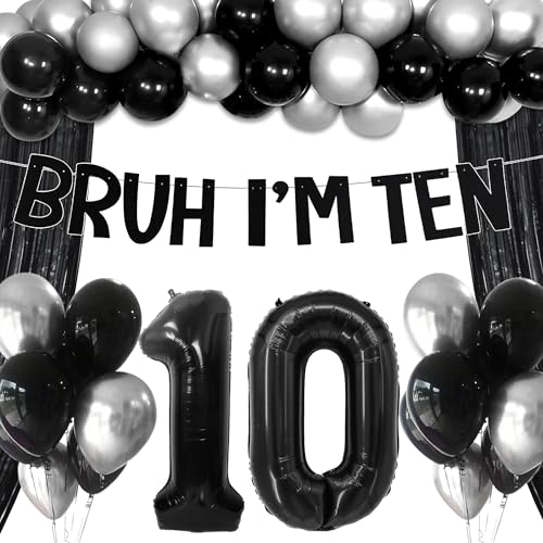Bruh Its My Birthday Dekorationen Happy 10th Birthday Banner 10 Jahre alt Party Dekorationen Boy Bruh Im Ten Decor Ballons Bruh Its My Birthday Dekorationen Happy 10th Birthday Banner 10 Jahre alt Party Dekorationen Boy Bruh Im Ten Decor Ballons von Roaring Good Time