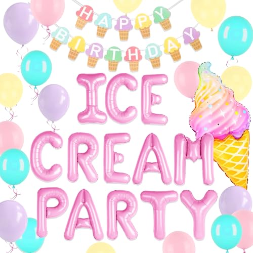 Eiscreme-Folienballon, Süßigkeiten, Geburtstagsparty-Dekorationen für Kinder, Mädchen, Eiscreme, Geburtstagsdekoration, Babyparty, Mottoparty Eiscreme-Folienballon, Süßigkeiten, Geburtstagsparty-Dekorationen für Kinder, Mädchen, Eiscreme, Geburtstagsdekoration, Babyparty, Mottoparty von Roaring Good Time