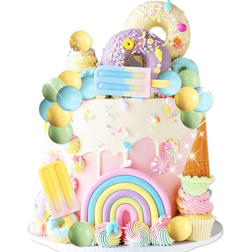 Eiscreme Kuchen Topper Candy Kuchen Topper Candyland Kuchen Topper für Junge Süßes Thema Geburtstag BabyDusche Braut Dusche Party Zubehör von Roaring Good Time