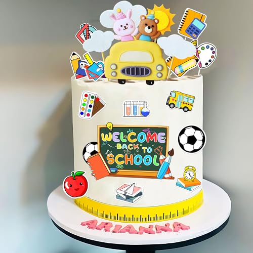 Kuchendekoration für Schulanfang, Schulbus, Kuchendekoration, Schulanfang, Themenparty, Schulparty, Kuchendekorationen Kuchendekoration für Schulanfang, Schulbus, Kuchendekoration, Schulanfang, Themenparty, Schulparty, Kuchendekorationen von Roaring Good Time