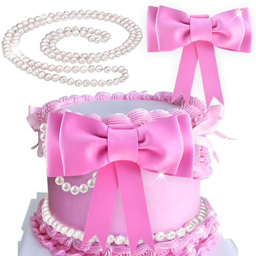 Roaring Good Time Deko Rosa Prinzessin Tortendeko - Pink Bow Schleife Geburtstagsdeko Roaring Good Time Deko Rosa Prinzessin Tortendeko - Pink Bow Schleife Geburtstagsdeko von Roaring Good Time