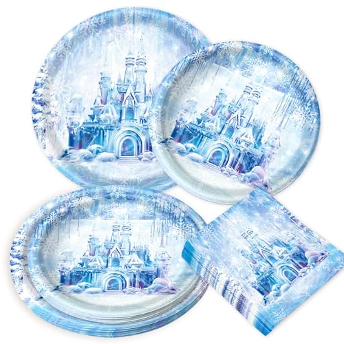 Roaring Good Time Frozen Birthday Party Supplies Snowflake Plates Napkin Frozen Party Disposable Tableware for Winter Wonderland Decorations Snowflake Frozen Birthday party Supplies Serve 20 Roaring Good Time Frozen Birthday Party Supplies Snowflake Plates Napkin Frozen Party Disposable Tableware for Winter Wonderland Decorations Snowflake Frozen Birthday party Supplies Serve 20 von Roaring Good Time