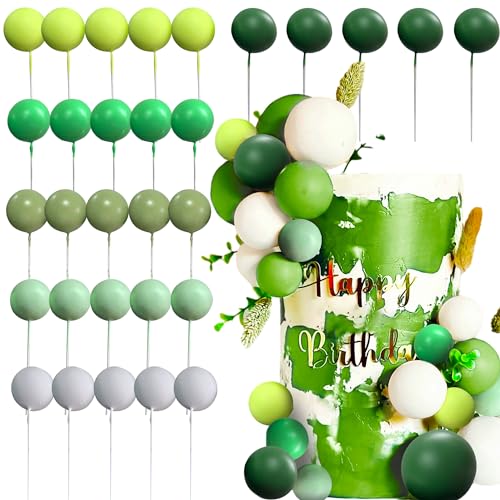 Tortendeko Kugeln Grün Tortendeko Geburtstag Schaum Ball Torten Topper Grün Ball Kuchen Dekoration für Geburtstag Babyparty Familienessen Hochzeit Valentinstag Tortendeko Kugeln Grün Tortendeko Geburtstag Schaum Ball Torten Topper Grün Ball Kuchen Dekoration für Geburtstag Babyparty Familienessen Hochzeit Valentinstag von Roaring Good Time