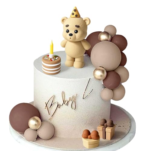 Roaring Good Time Teddybär Tortendeko Taufe Junge tortendeko Mädchen 1 Jahr Braun Torten Deko Teddybär Kuchen Dekoration für Hochzeit Baby Shower Geburtstag Party (Enthält keine Kerzen) Roaring Good Time Teddybär Tortendeko Taufe Junge tortendeko Mädchen 1 Jahr Braun Torten Deko Teddybär Kuchen Dekoration für Hochzeit Baby Shower Geburtstag Party (Enthält keine Kerzen) von Roaring Good Time