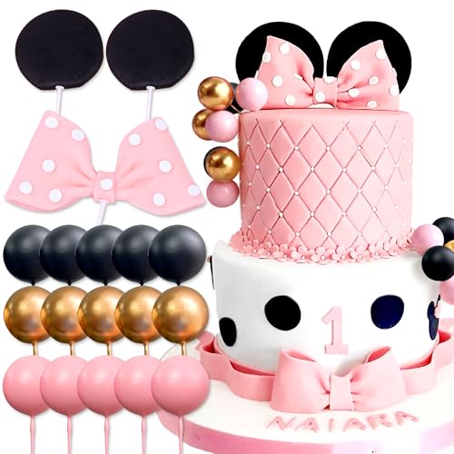 Maus Kuchen Topper rosa Bogen Ohren Kuchen Dekorationen für Mädchen Geburtstag BabyDusche Party Supplies Maus Kuchen Topper rosa Bogen Ohren Kuchen Dekorationen für Mädchen Geburtstag BabyDusche Party Supplies von Roaring Good Time