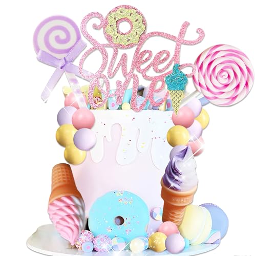 Süße Eins Kuchen Topper Eiscreme Erster Geburtstag Party Dekoration Donut Kuchen Deko für Süßes Dessert Sommer 1 Geburtstag Party Zubehör Süße Eins Kuchen Topper Eiscreme Erster Geburtstag Party Dekoration Donut Kuchen Deko für Süßes Dessert Sommer 1 Geburtstag Party Zubehör von Roaring Good Time
