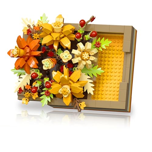 RobLuX Mini Blumen Sukkulenten Bausteine 536 Stück Anzahl Ausziehbarer Blumenkasten aus Bausteinen Bausteine Blumen Set DIY Bauspielzeugsets Bouquet Baustein mit Kasten Bietet Überraschungen RobLuX Mini Blumen Sukkulenten Bausteine 536 Stück Anzahl Ausziehbarer Blumenkasten aus Bausteinen Bausteine Blumen Set DIY Bauspielzeugsets Bouquet Baustein mit Kasten Bietet Überraschungen von RobLuX