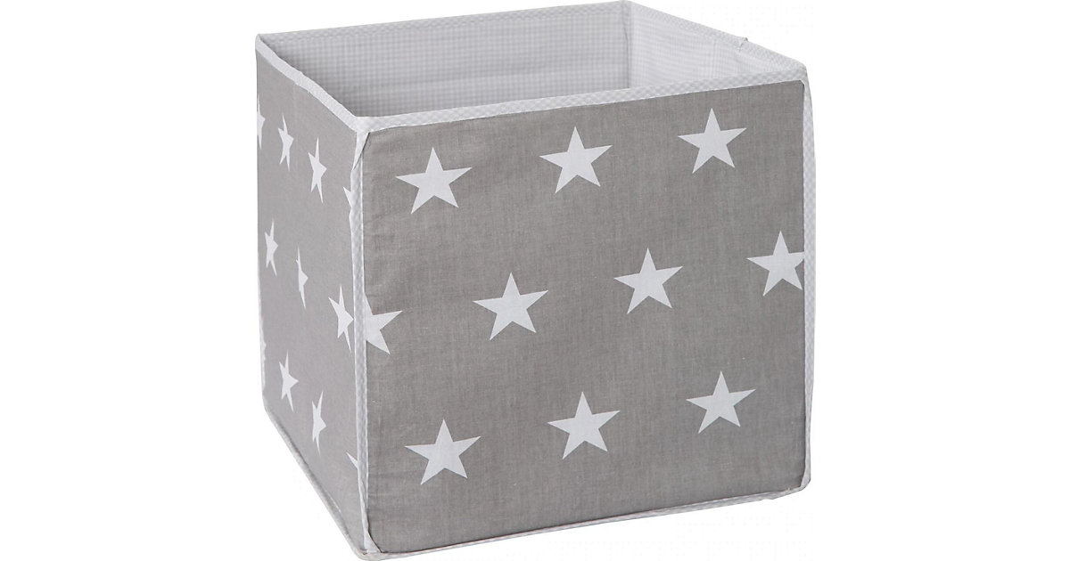 Aufbewahrungsbox Little Stars, grau mit weißen Sternen, 34x34x34 cm dunkelgrau Aufbewahrungsbox Little Stars, grau mit weißen Sternen, 34x34x34 cm dunkelgrau von roba