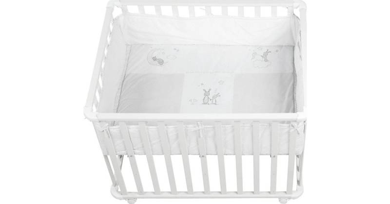 Laufgitter 100x75 Fox & Bunny weiß von roba