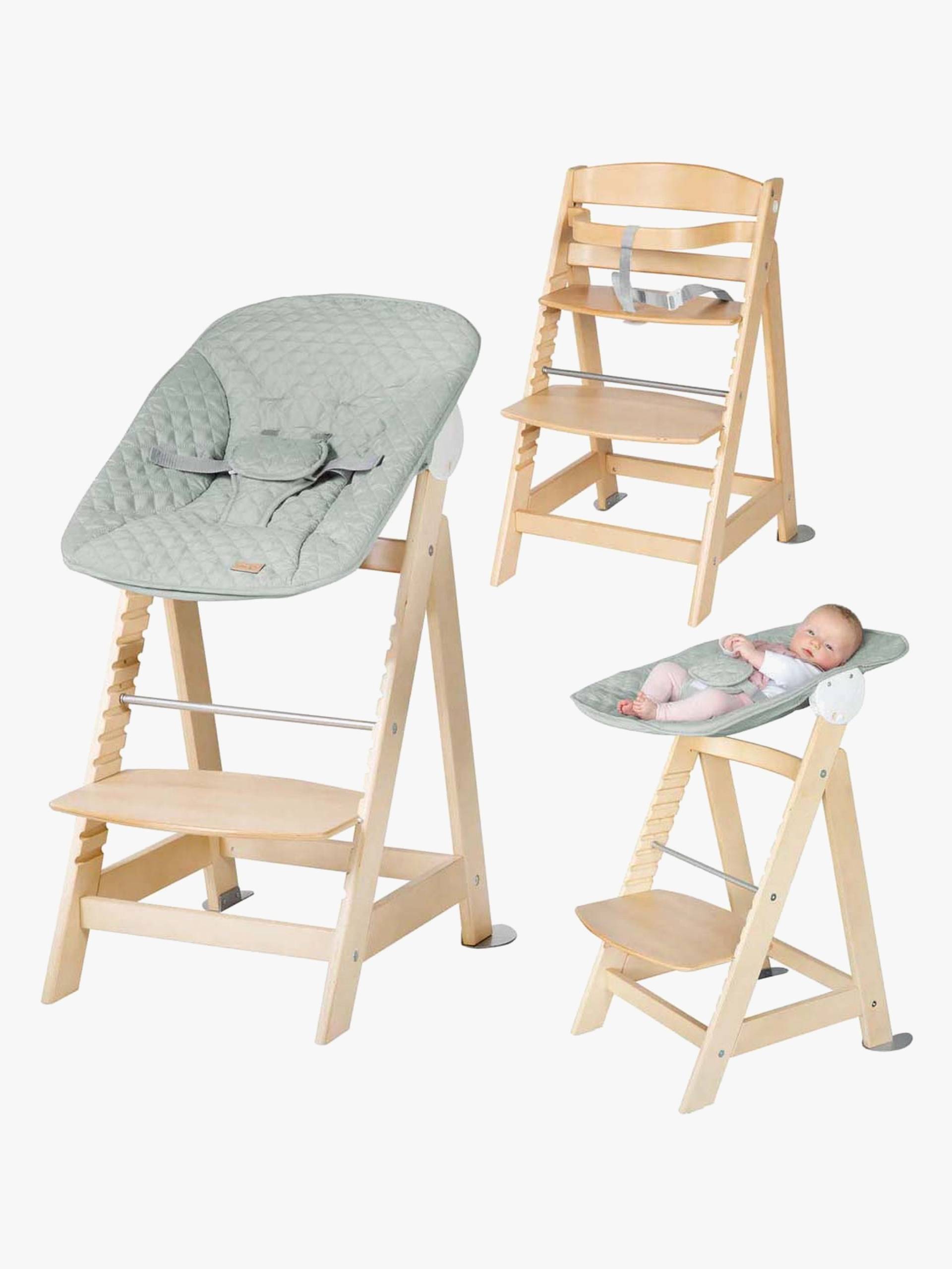Roba Born Up 2-in-1 Hochstuhl, Natural/Frosty Green von Roba
