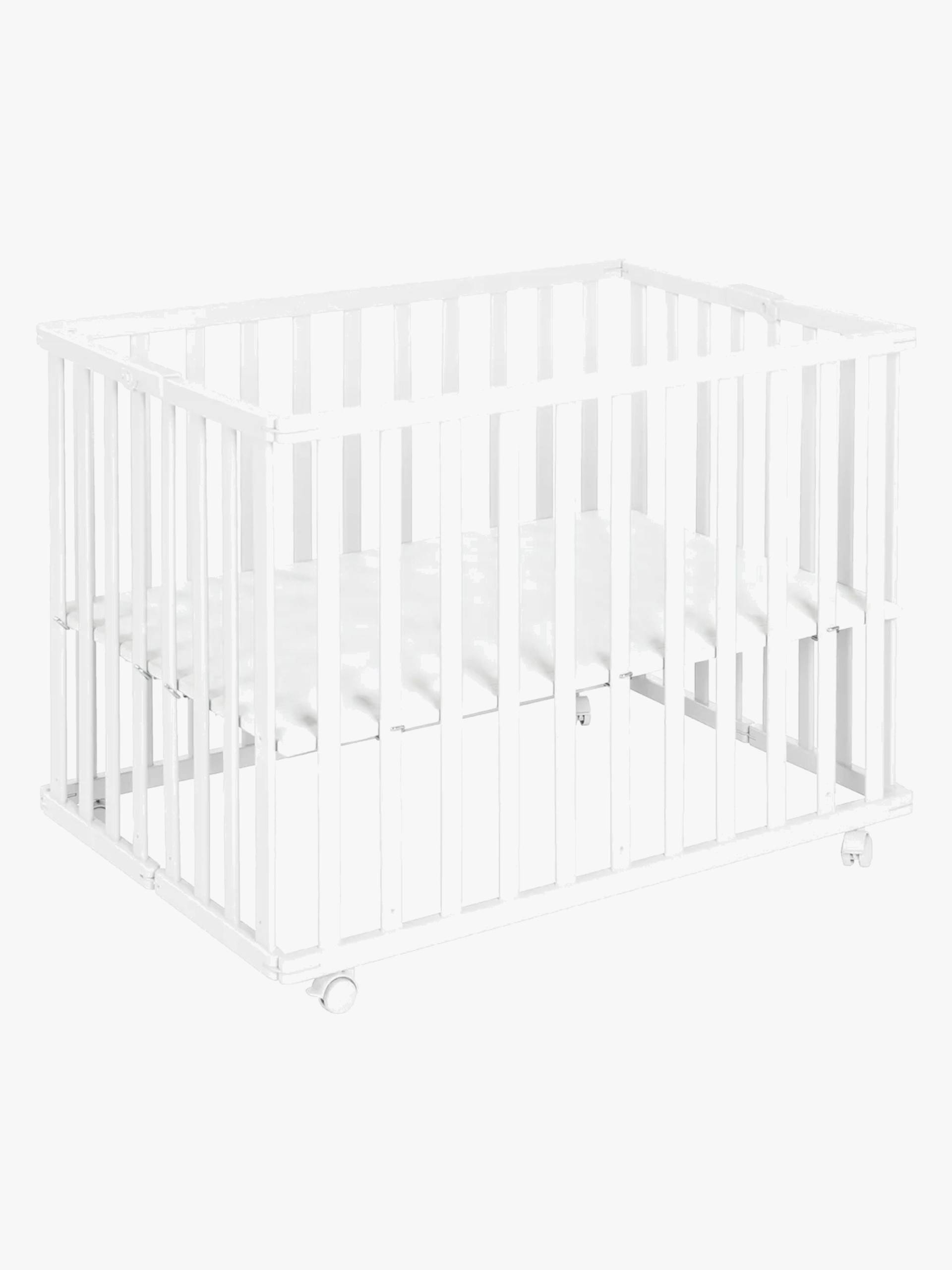 Roba Faltbares Laufgitter mit Rädern, White von Roba