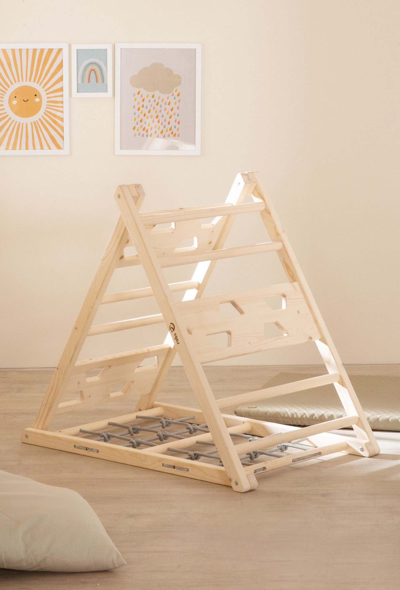 Roba Holz-Kletterdreieck, Grau/Natur Roba Holz-Kletterdreieck, Grau/Natur von Roba