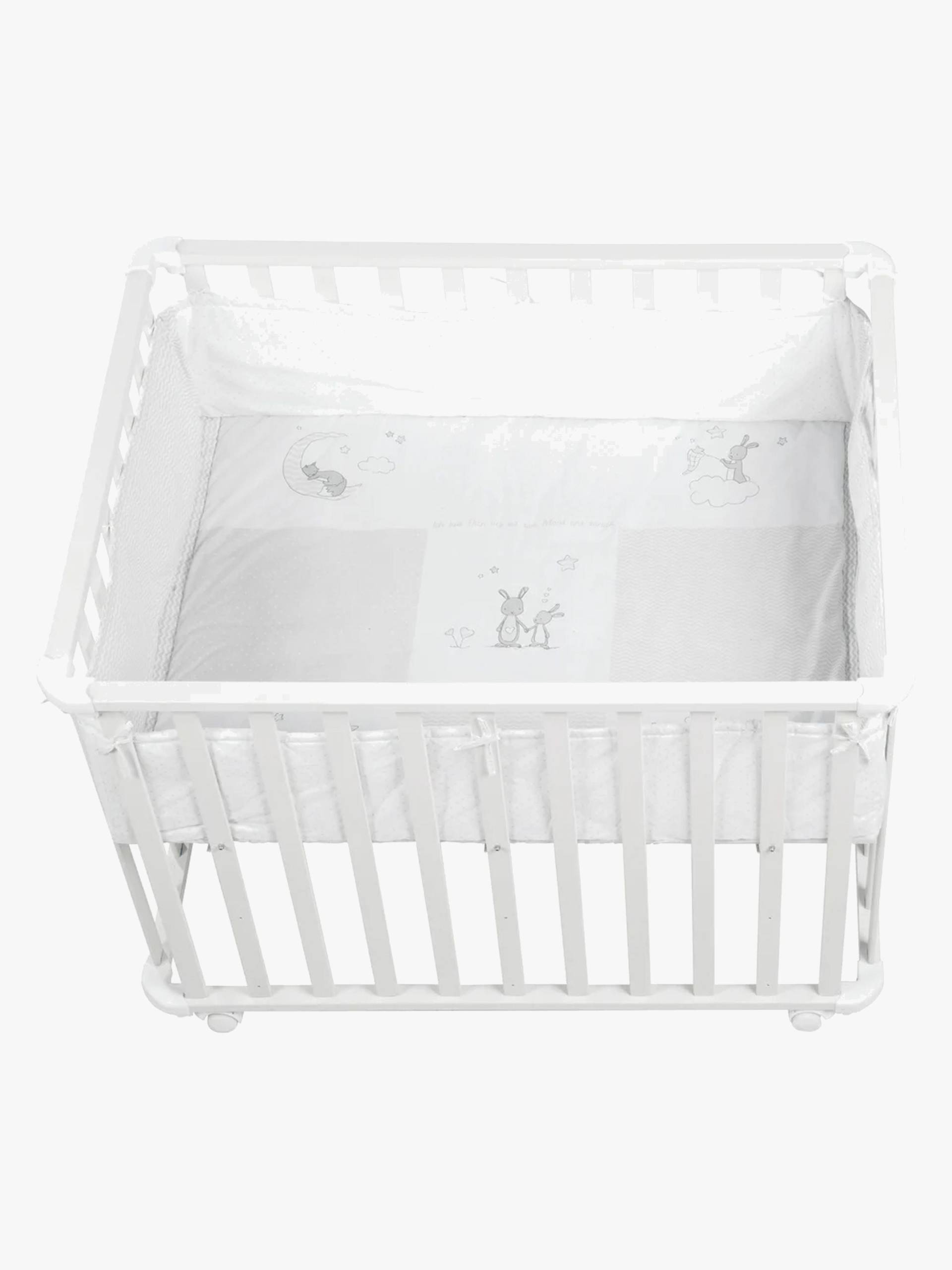 Roba Laufgitter mit Rädern, Fox &  Bunny White von Roba