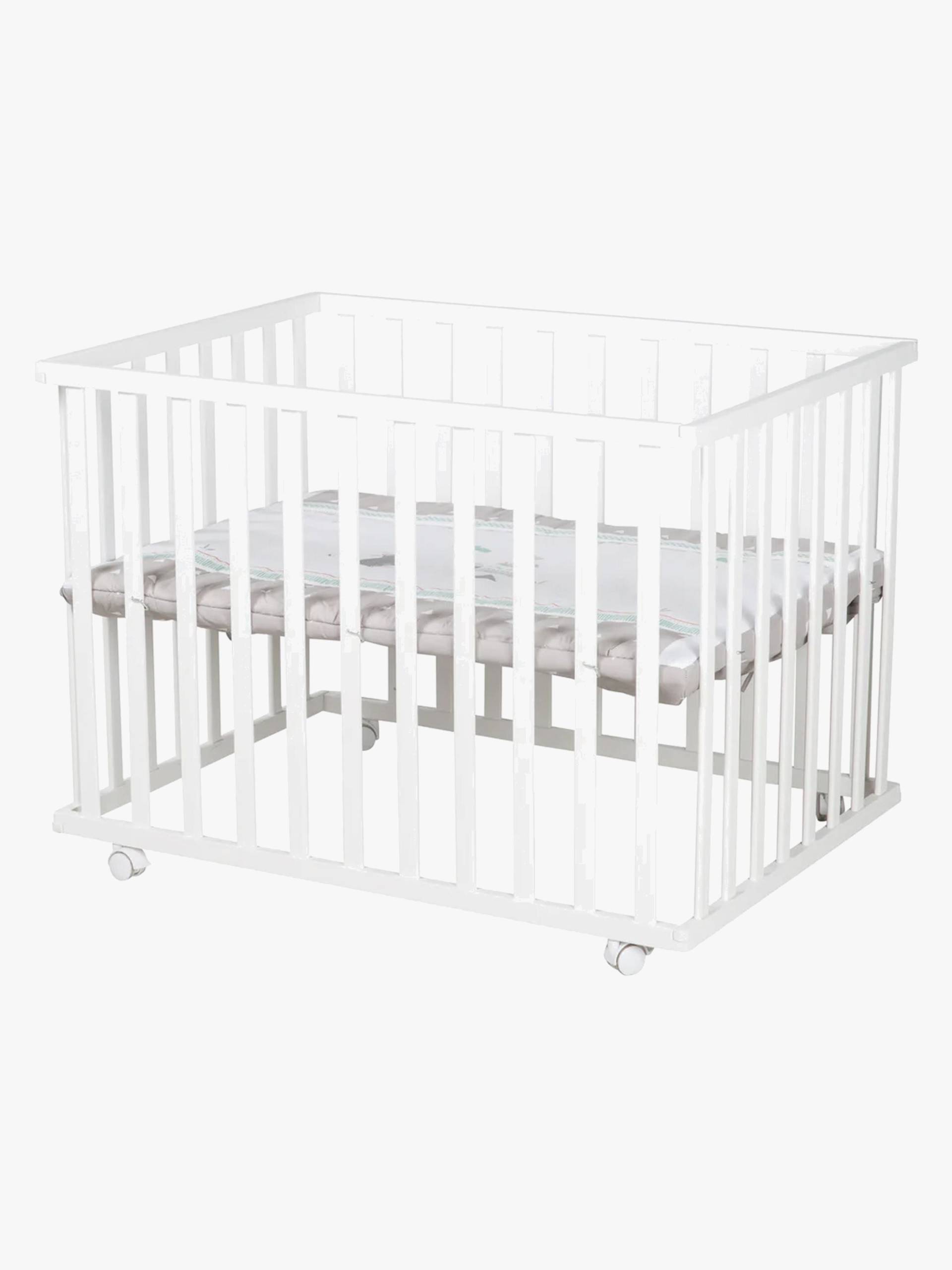 Roba Laufgitter mit Rädern, Indian Bears White von Roba