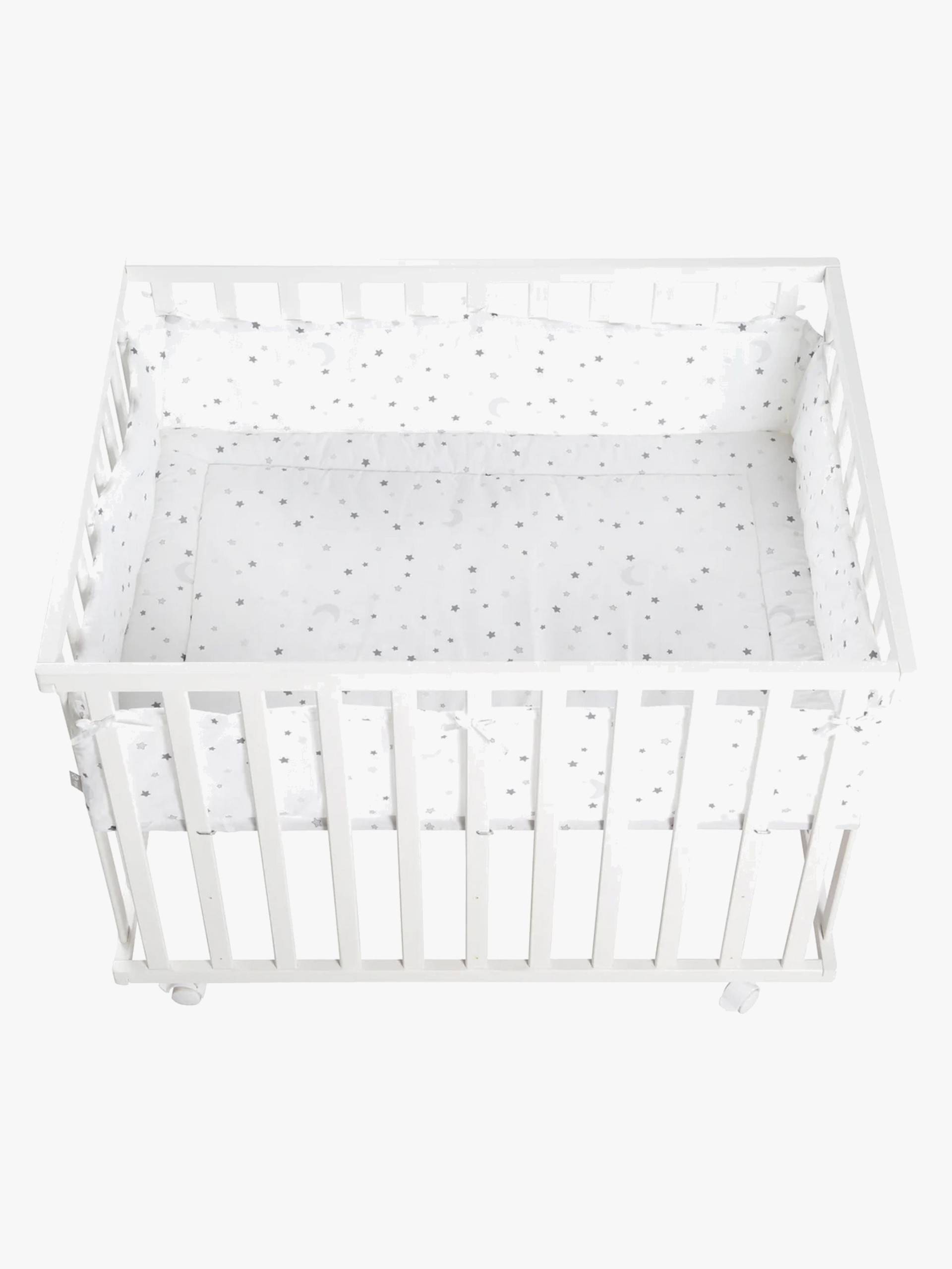 Roba Laufgitter mit Rädern, Star Magic Grey von Roba