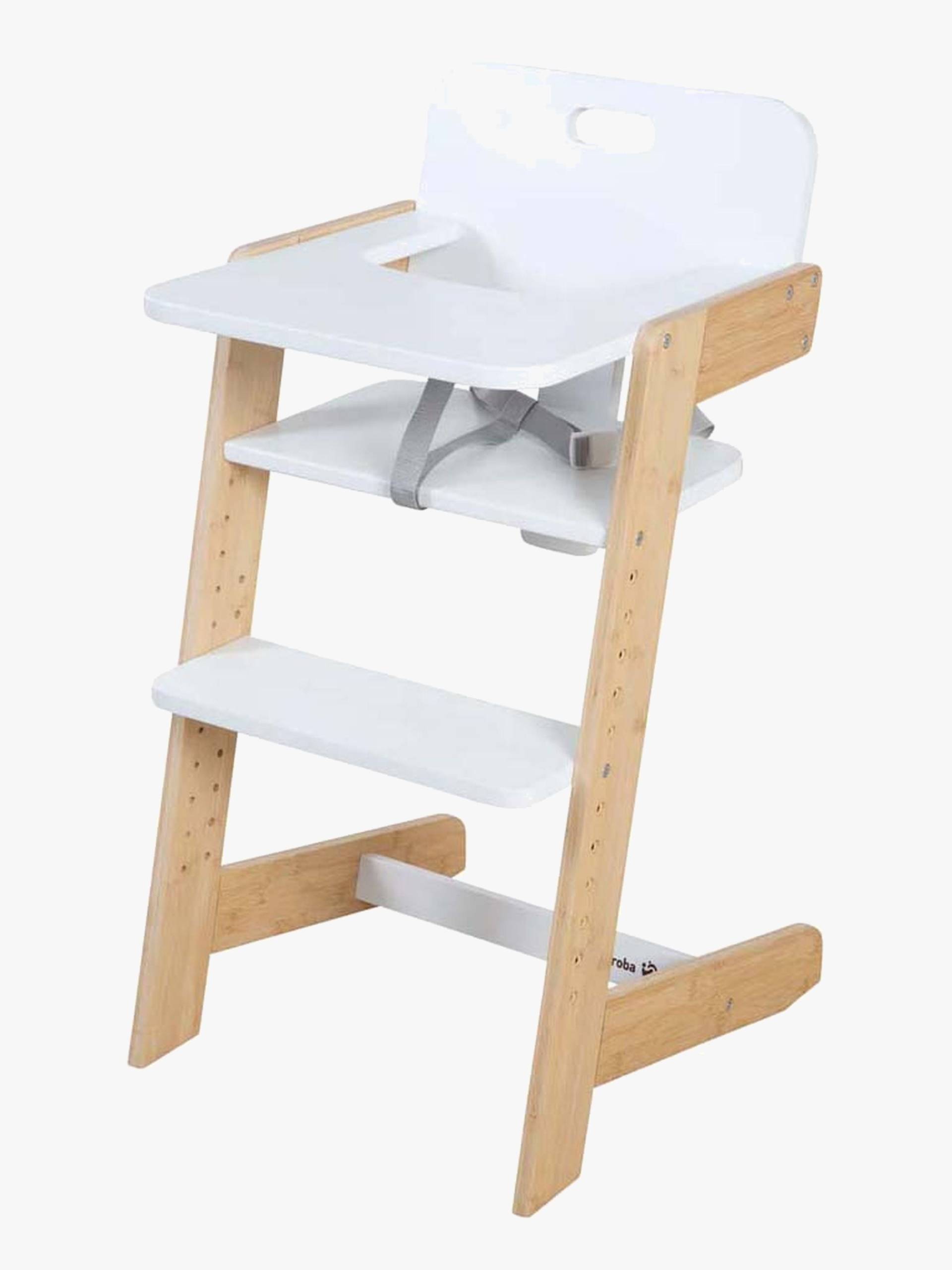 Roba Nature Up Hochstuhl, White/Bamboo von Roba